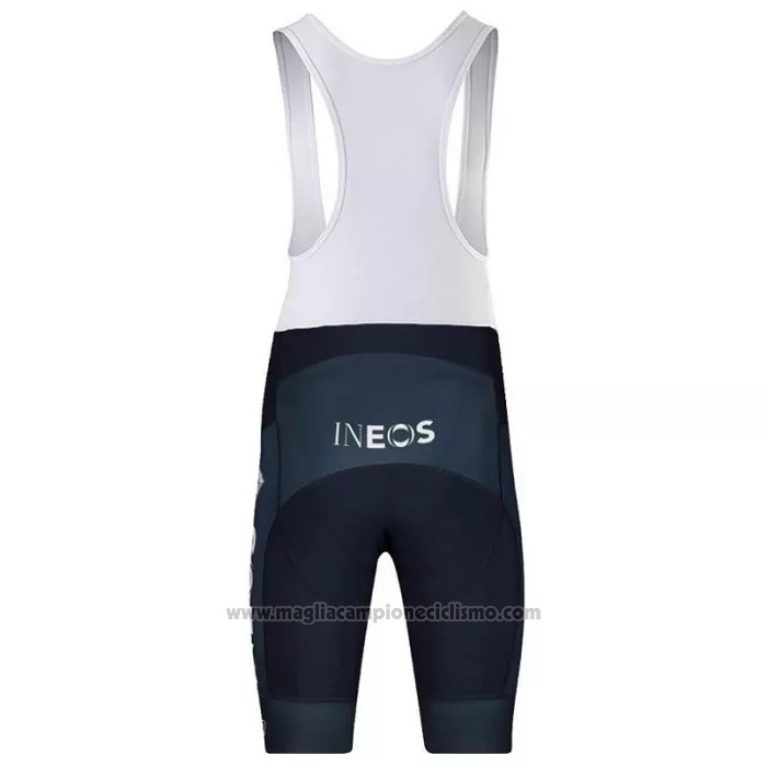2022 Abbigliamento Ciclismo Ineos Grenadiers Nero Grigio Manica Corta e Salopette